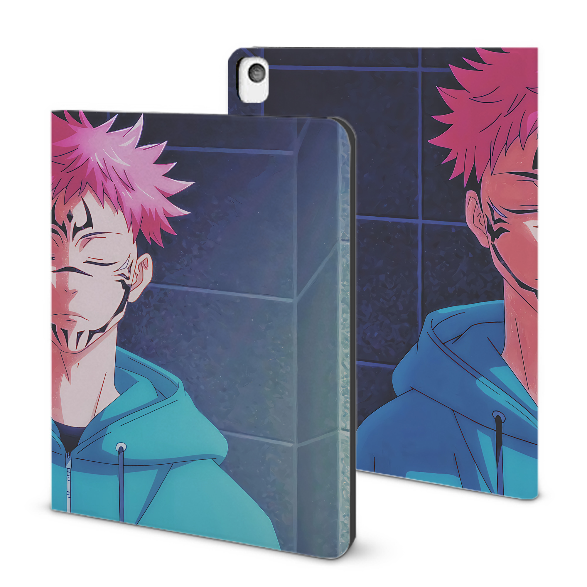 （画像用） 呪術廻戦 Jujutsu Kaisen IPadケース ペンホルダー付き ブックスタイルデザイン